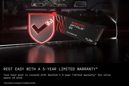 Ổ cứng SSD SANDISK Optimus GX 7100 4TB (SDSP71400TAN) - đọc 7000MB/s, ghi 6700MB/s